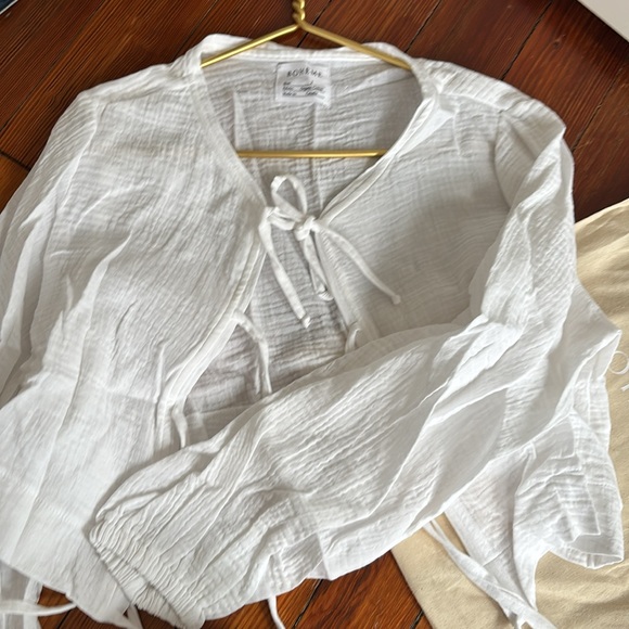 NWT Boheme The Tip Top in white gauze - Picture 3 of 4